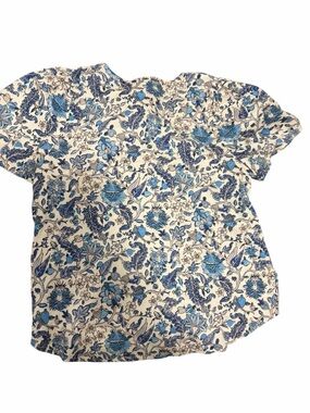 Knox Rose Blue & White Floral Short Sleeve Tee